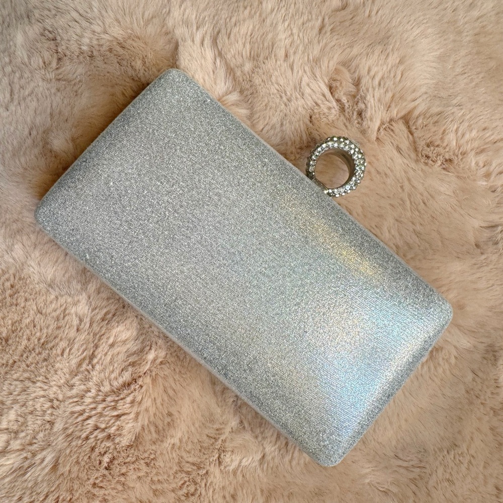 Silver Rhinestone Clutch - Picture 3 of 4